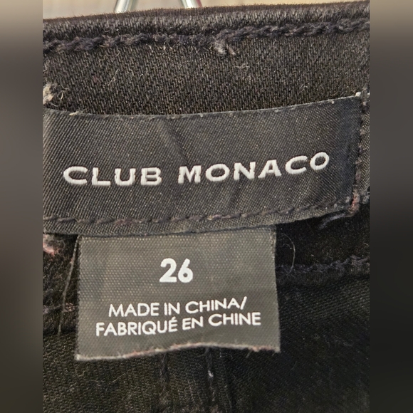(26) Club Monaco Black Skinny Jeans - Picture 10 of 11